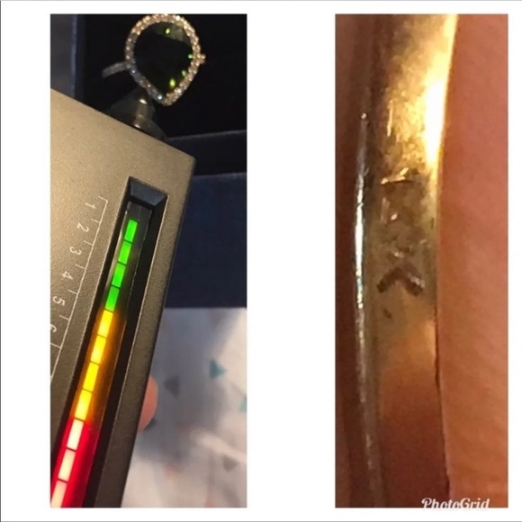 14K DIAMOND GREEN TOURMALINE RING 9 - Picture 7 of 11